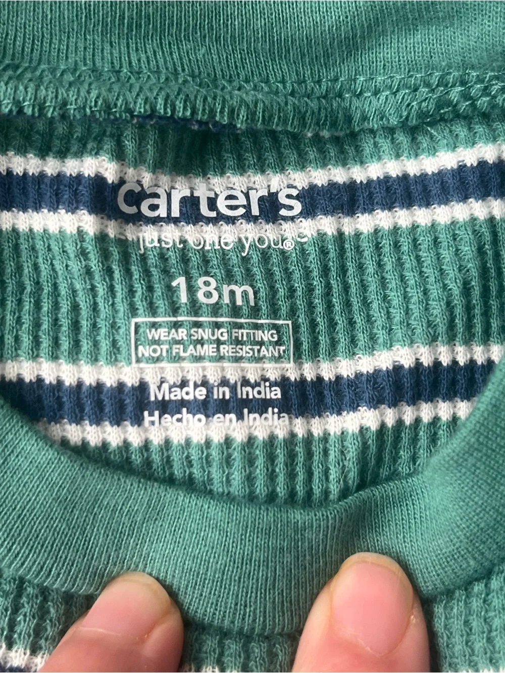 Carter's Green Truck Print & Green Striped 2-Pack Pajama Set